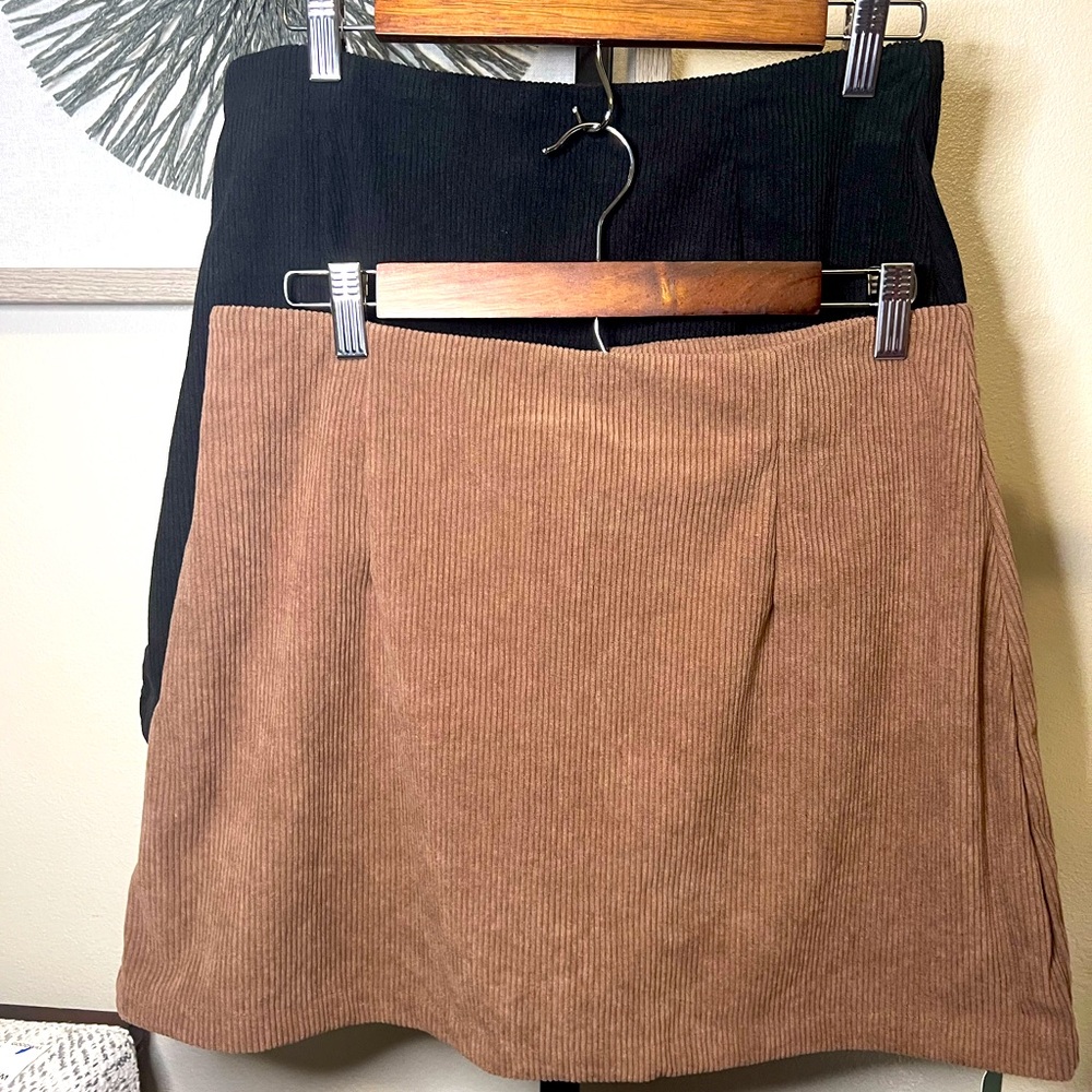 NWT, TWO HALARA Mini A-Line Skirts!